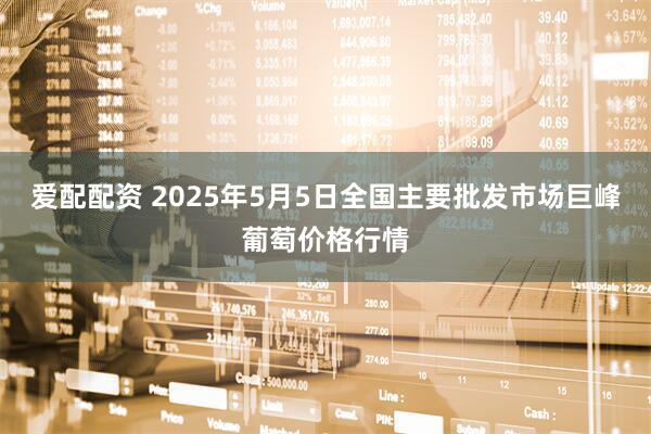 爱配配资 2025年5月5日全国主要批发市场巨峰葡萄价格行情