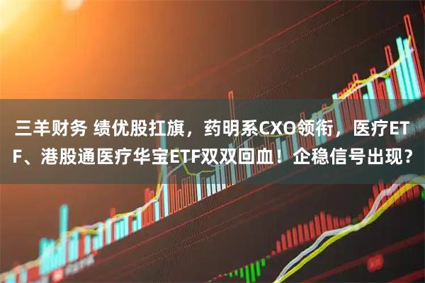 三羊财务 绩优股扛旗,药明系CXO领衔,医疗ETF、港股通医疗华宝ETF双双回血!企稳信号出现?