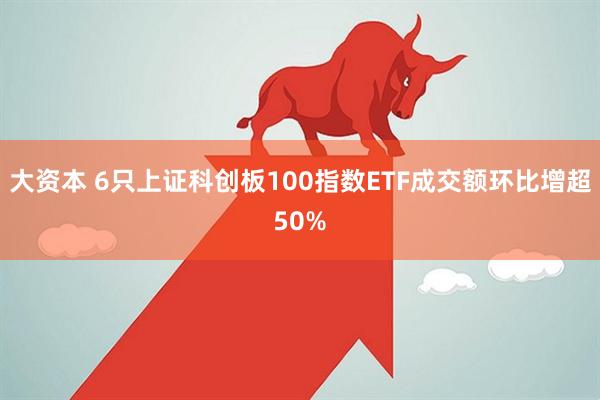 大资本 6只上证科创板100指数ETF成交额环比增超50%