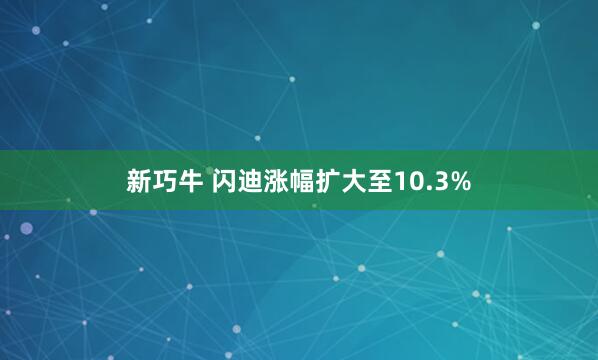 新巧牛 闪迪涨幅扩大至10.3%